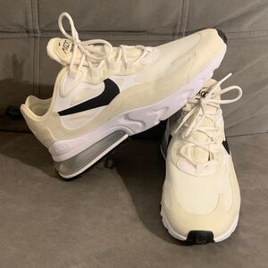 Nike Air Max 270 React Cream and Black Sneakers